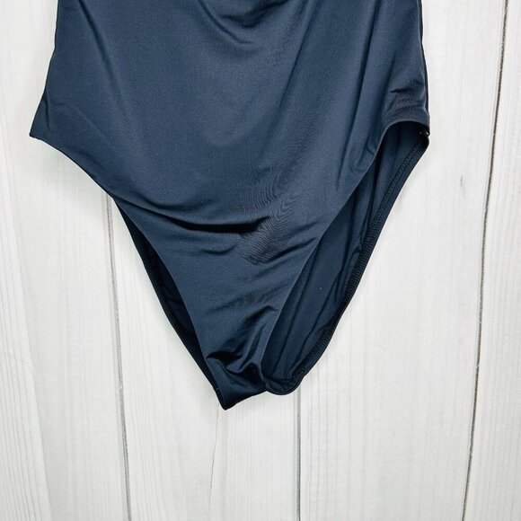 Trina Turk Swim Monaco Off The Shoulder One-Piece Swimsuit Black Women's Sz 12 - Picture 5 of 8
